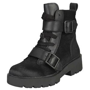 NEW UGG ZORRAH CALF HAIR BLACK BOOT Size:9.5